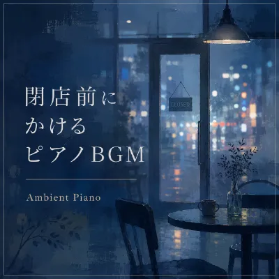 閉店前にかけるピアノBGM
